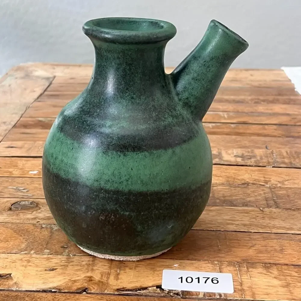 Studio Art Pottery Vassel With Spout 7
